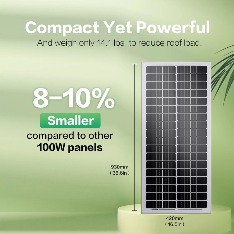 12v 太陽光パネル 100w バッテリー充電器 モノホームオフグリッド RVキャンピングボート キャラバン