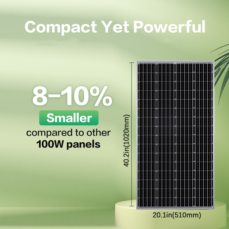 12v 太陽光パネル 120w モノオフグリッド 電力