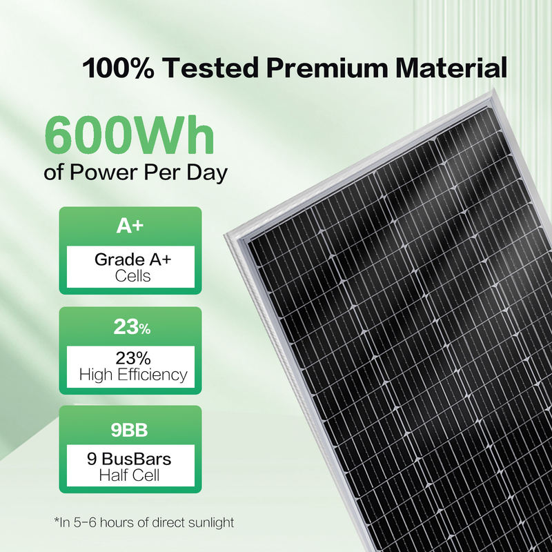 12v 太陽光パネル 120w モノオフグリッド 電力