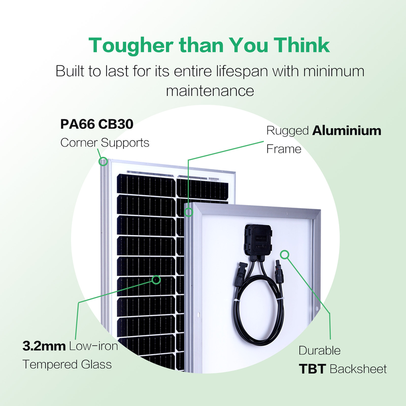 12v太陽光パネル 200w モノオフグリッド電源